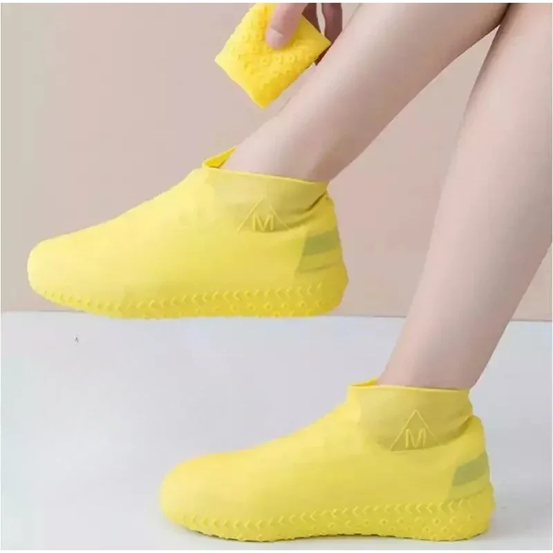 

Reusable Waterproof Rain Shoes Covers Silicone Outdoor Rain Boot Overshoes Walking Shoes Accessories Reusable Shoe Cover 1Pair