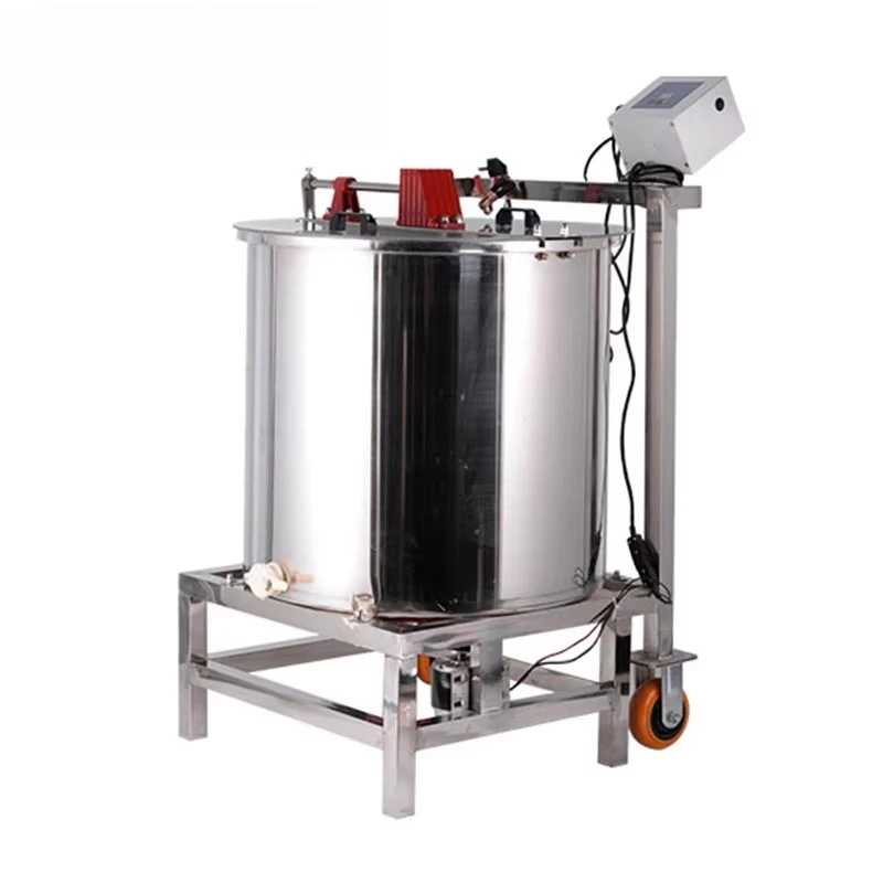 

8 Frame Triple-Power Manual/Electric 220V/DC 12V Honey Extractor with 250W VFD Motor & Stainless Steel Basket