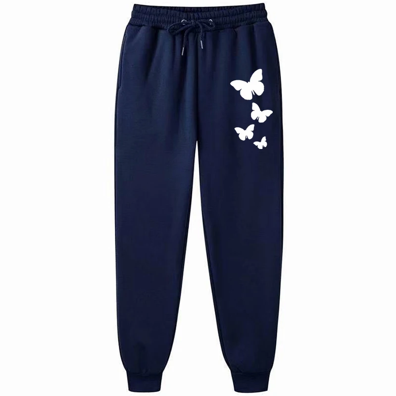 Jogging décontracté avec impression de lettres, pantalons de survêtement sourire, entraînement, course à pied, gym, fitness, proximité, Wstring, mode, automne, hiver