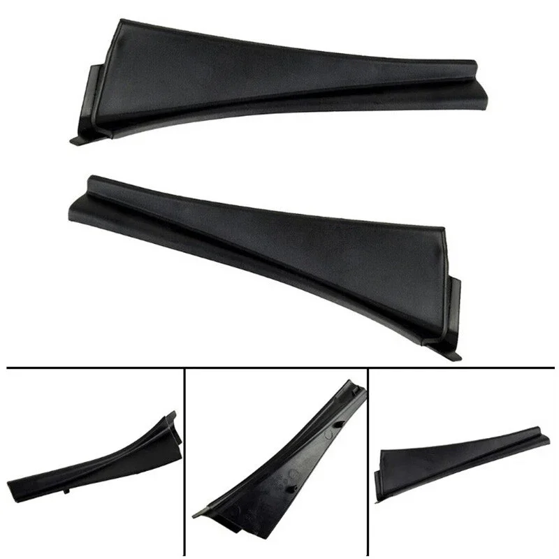 2PCS Windshield Wiper Side Trim Cover Left Right Plastic Black Kit Windscreen Car Accessories For Nissan Qashqai J10 2008-15
