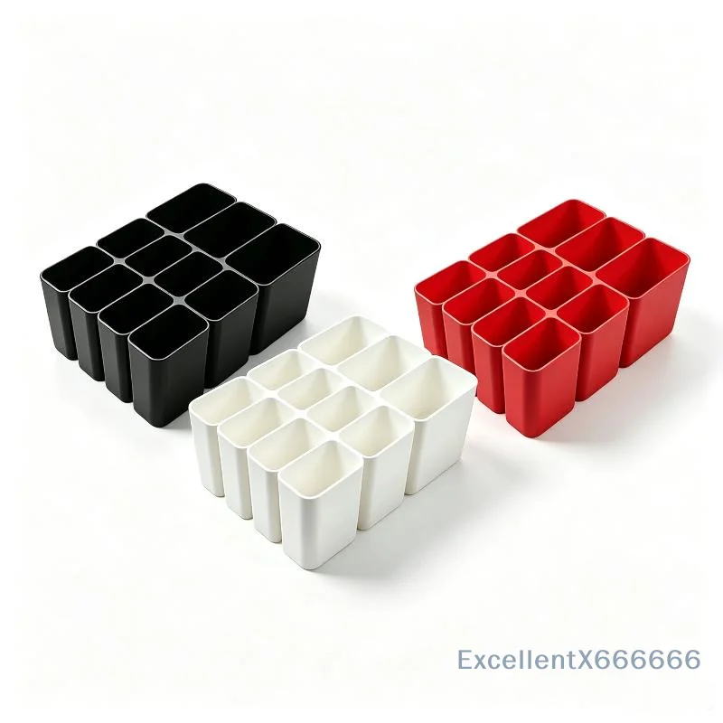 Portable Sturdy Plastic Charger Cable Storage Box Anti-Tangle Organizer for Office Drawer Weekend Trip Use