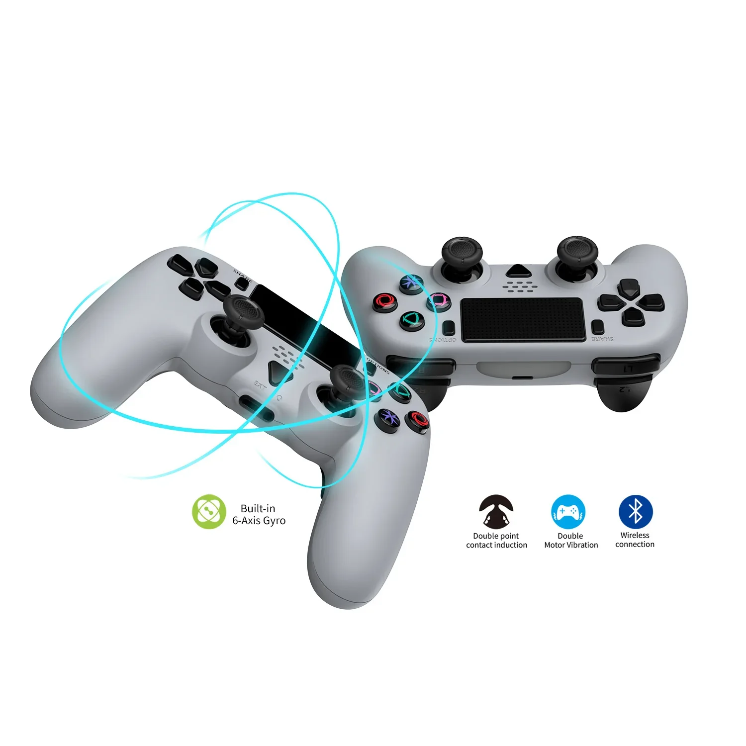 

For PS5 slim wireless game console macro programming for PS5 controller wired PC gamepad External speaker 3.5mm headphone jack