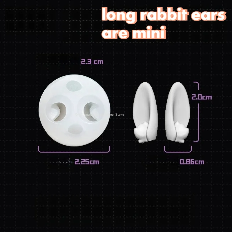 Animal Ears Silicone Mold Ultra-light Clay Stone Plastic Soft Clay Production Tools DIY Handmade Ceramic Handicrafts Production