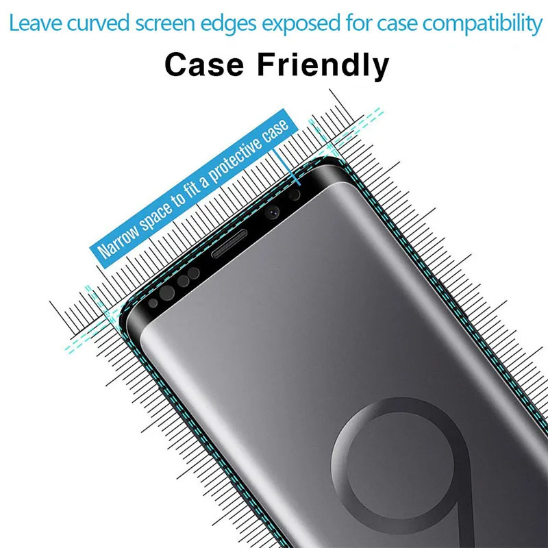 Tempered Glass for Samsung Note 9 8 S9 S8 Plus S7 S6 Edge Protective Glas Screen Protector on Galaxy Not 8s 9s 7s S 9 8 7 6 Film