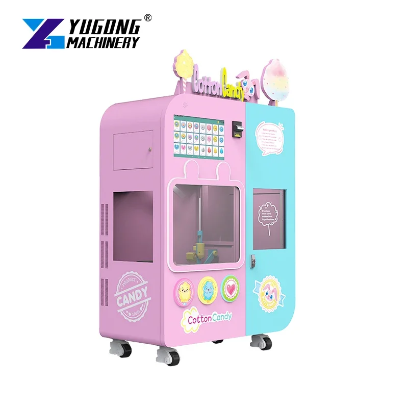 Mini Mobile Various Flower Shapes Fully Automatic Cotton Candy  Machine