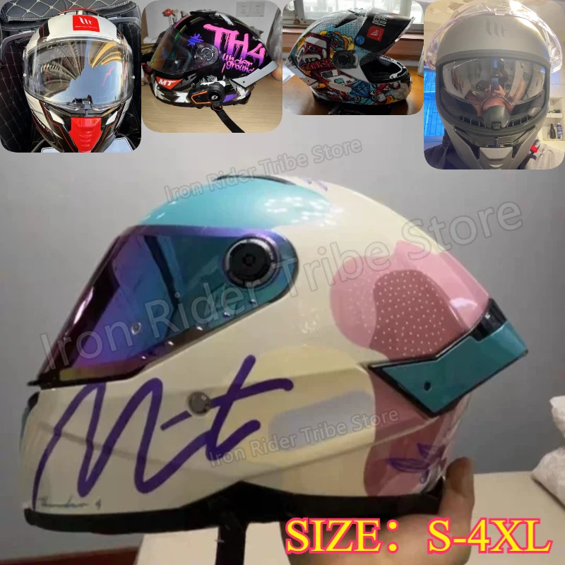 MT Stinger 2 Full Face Motorcycle Helmet ECE DOT Certified Dual Lens Racing Casco Moto Capacete Para Motocicleta
