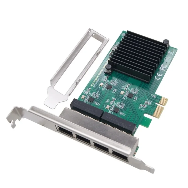 PCIe X1 four port Gigabit Ethernet network card RTL8111H desktop computer server 4-RJ45