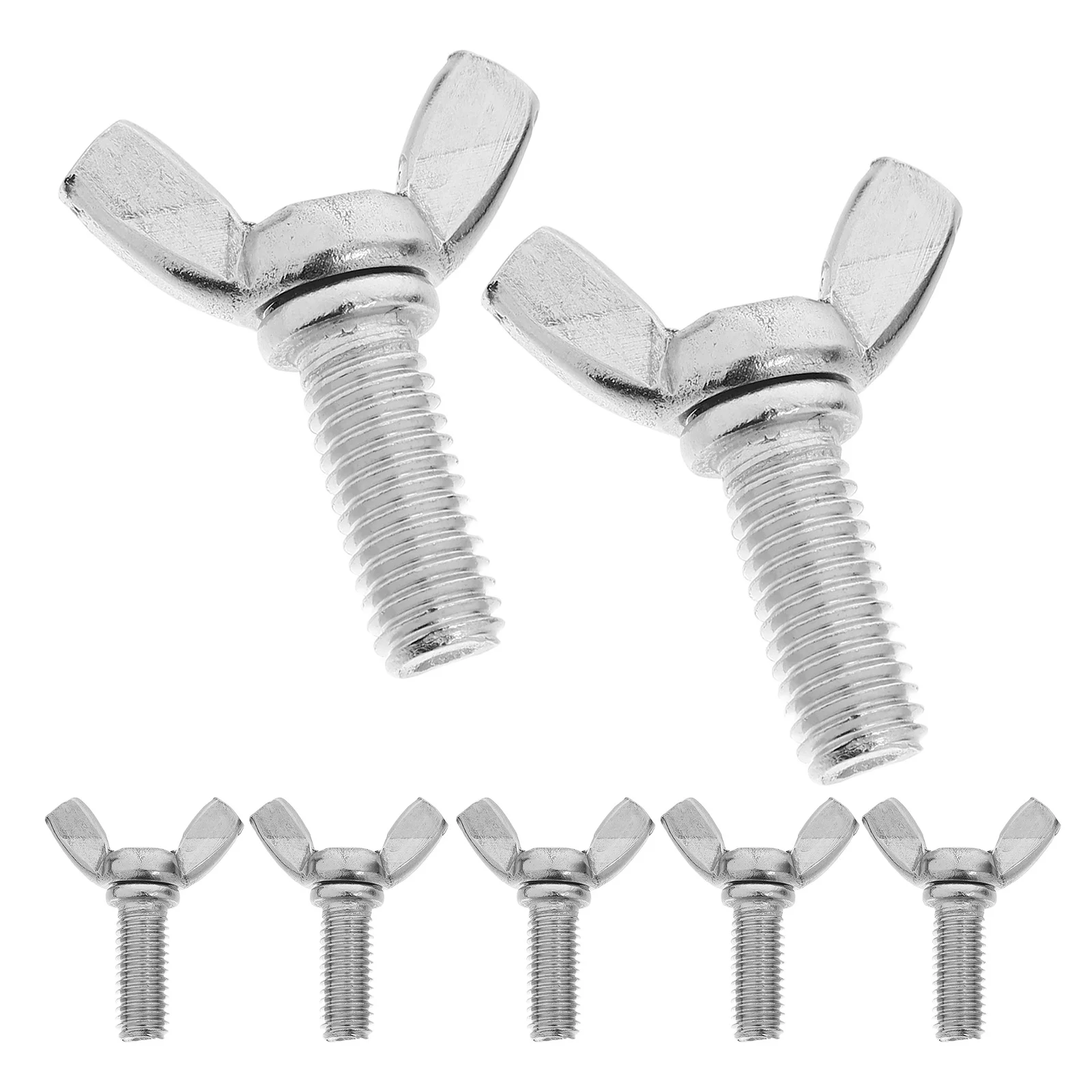 

10Pcs M8x20 Stainless Nuts Screw Butterfly Fastener Manual Operation Equipment Home Hardware Machine Fastener