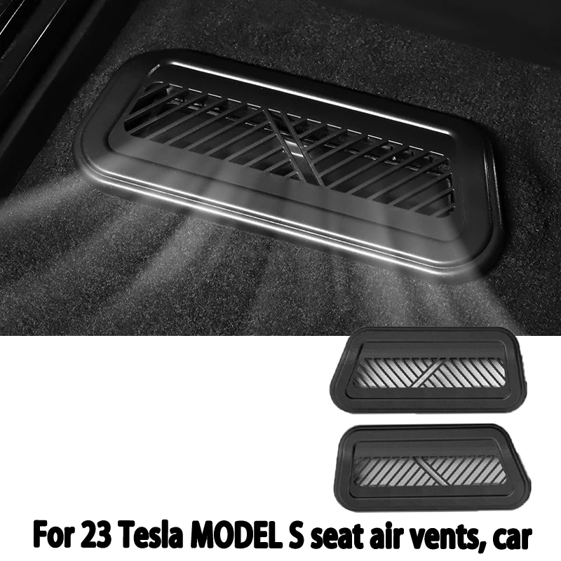 Suitable for 2023 Tesla MODEL S seat air vents, car protective covers, anti-blockage air conditioning port accessories