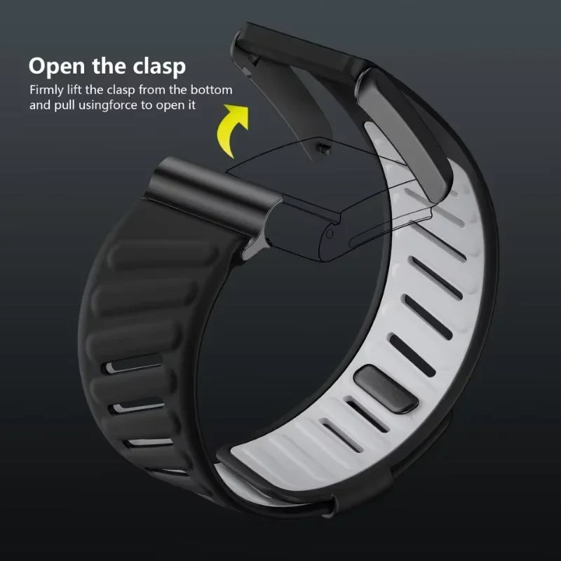 Silicone Strap Apply To WHOOP 5.0/MG Band Soft-Touch Waterproof Sweatproof Adjustable Rubber Wristband for WHOOP 5.0/MG Correa