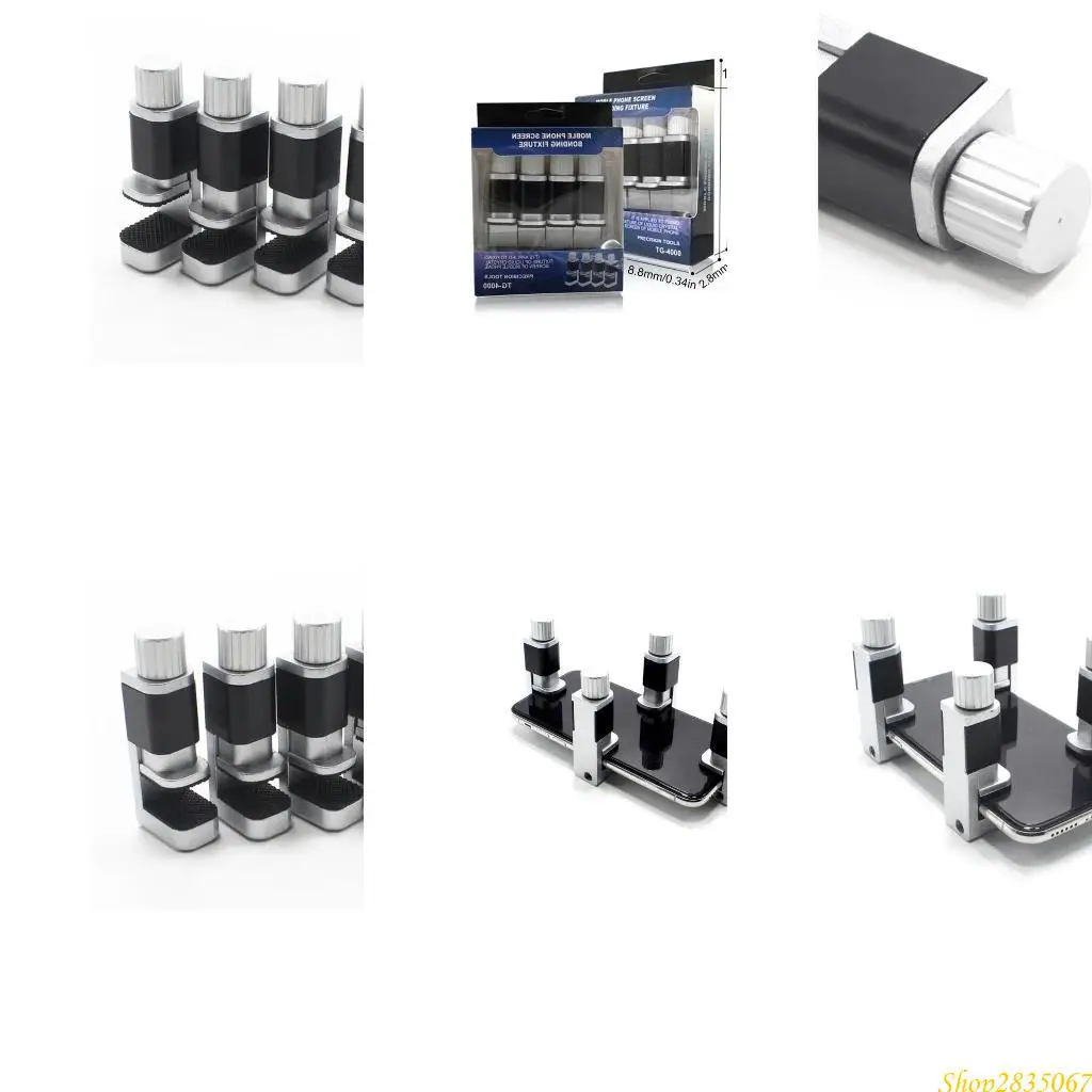 

Pack of 4 Adjustable Screen Repair Securing Clamps Tool for Phone Tablet Laptop 831F