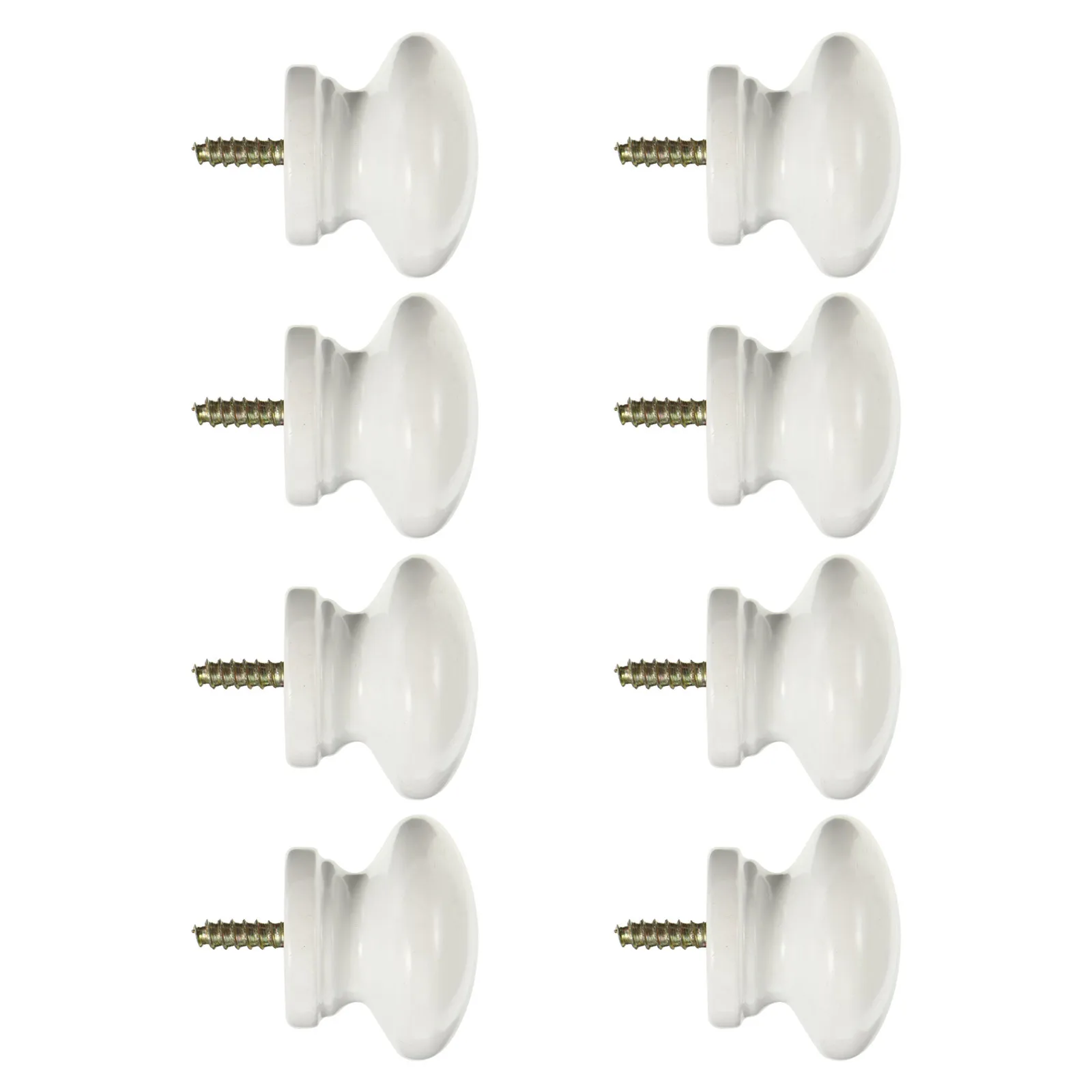 

8pcs Wood Cabinet Knob Durable Round Door Wardrobe Pull Handle For Closet Furniture Solid Wood Handle Cabinet Door Handles