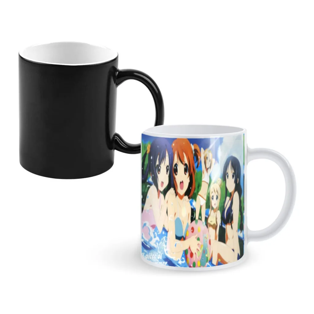 

Kawaii-New-K-ON!Magic Mug Breakfast Cup Cups and Mugs Personalized Gifts Color Change Cup Ceramic Coffee Cups Wholesale Custom