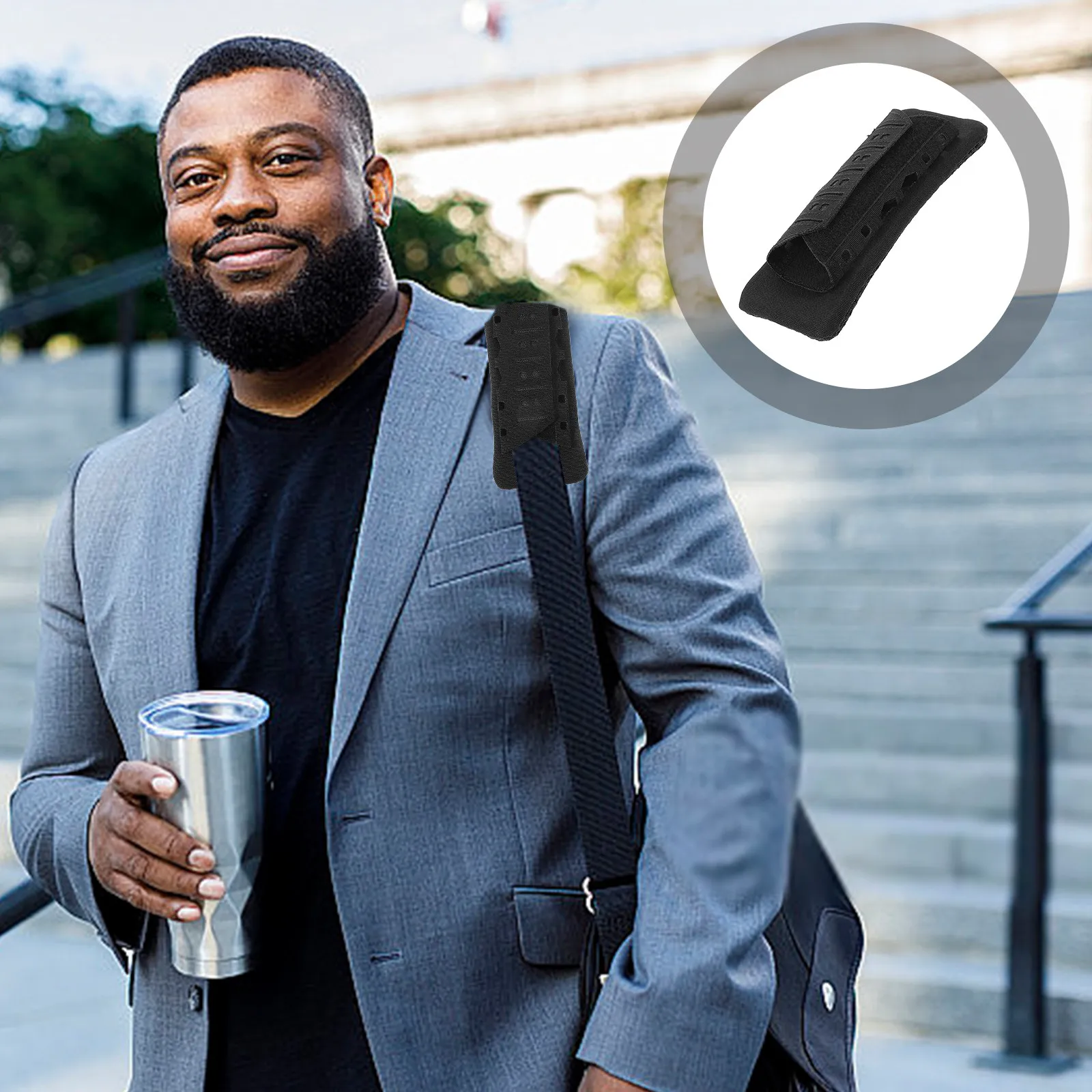 

Универсальная дышащая противоскользящая подушка-накладка на плечевой ремень для тяжелых нагрузок: для рюкзаков, сумок, фотоаппаратов, багажа, походов