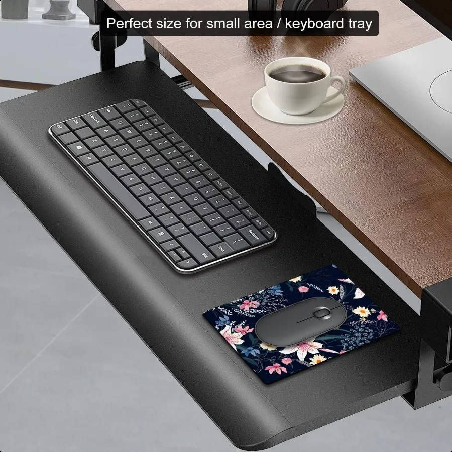 Kleines Mauspad, niedliche Mini-Mauspads für kabellose Maus und Laptop, Reise-Mauspad mit Designs, ästhetisches, florales, tragbares Mauspad