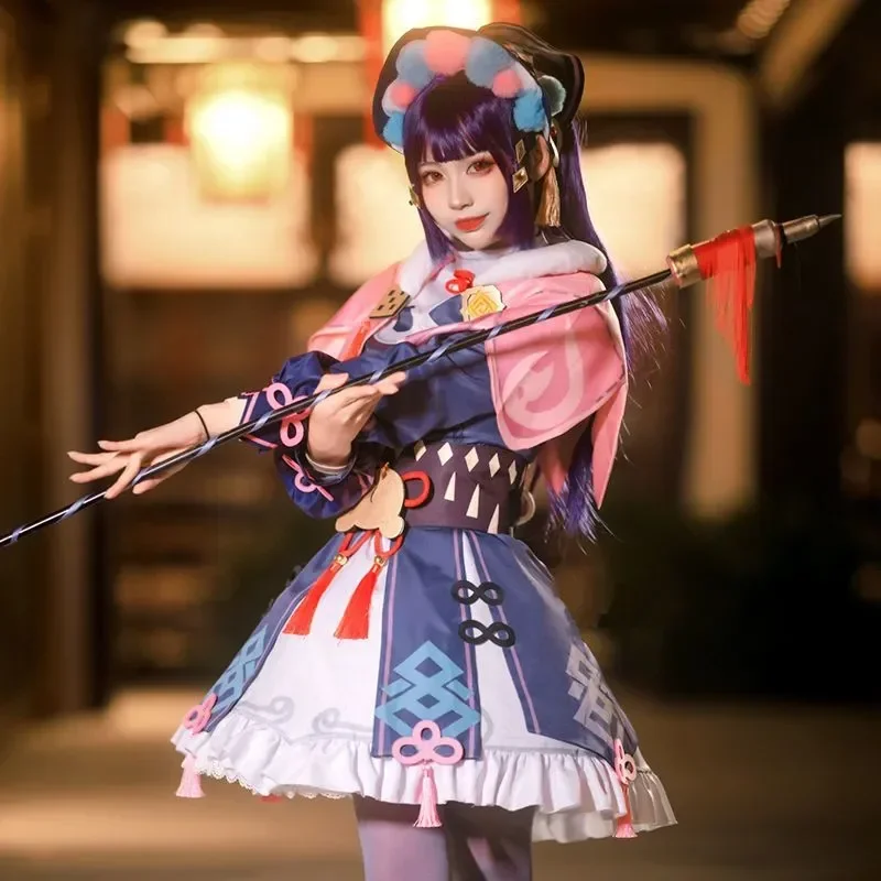 Game Genshin Impact Cosplay Yunjin Costume Full Set