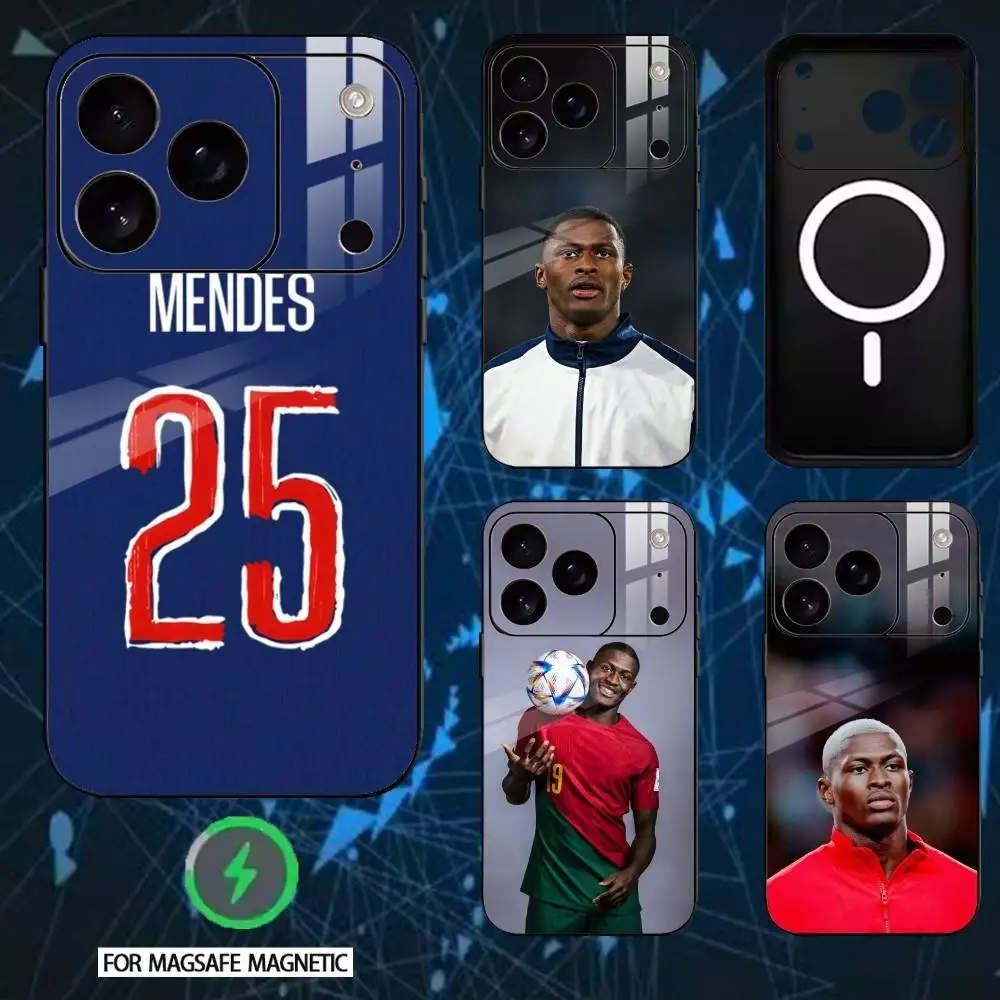 

Nuno Mendes Left-back Phone Case For iPhone 17,16,15,14,13,12,Plus,Pro,Max For Magnetic Wireless Charge