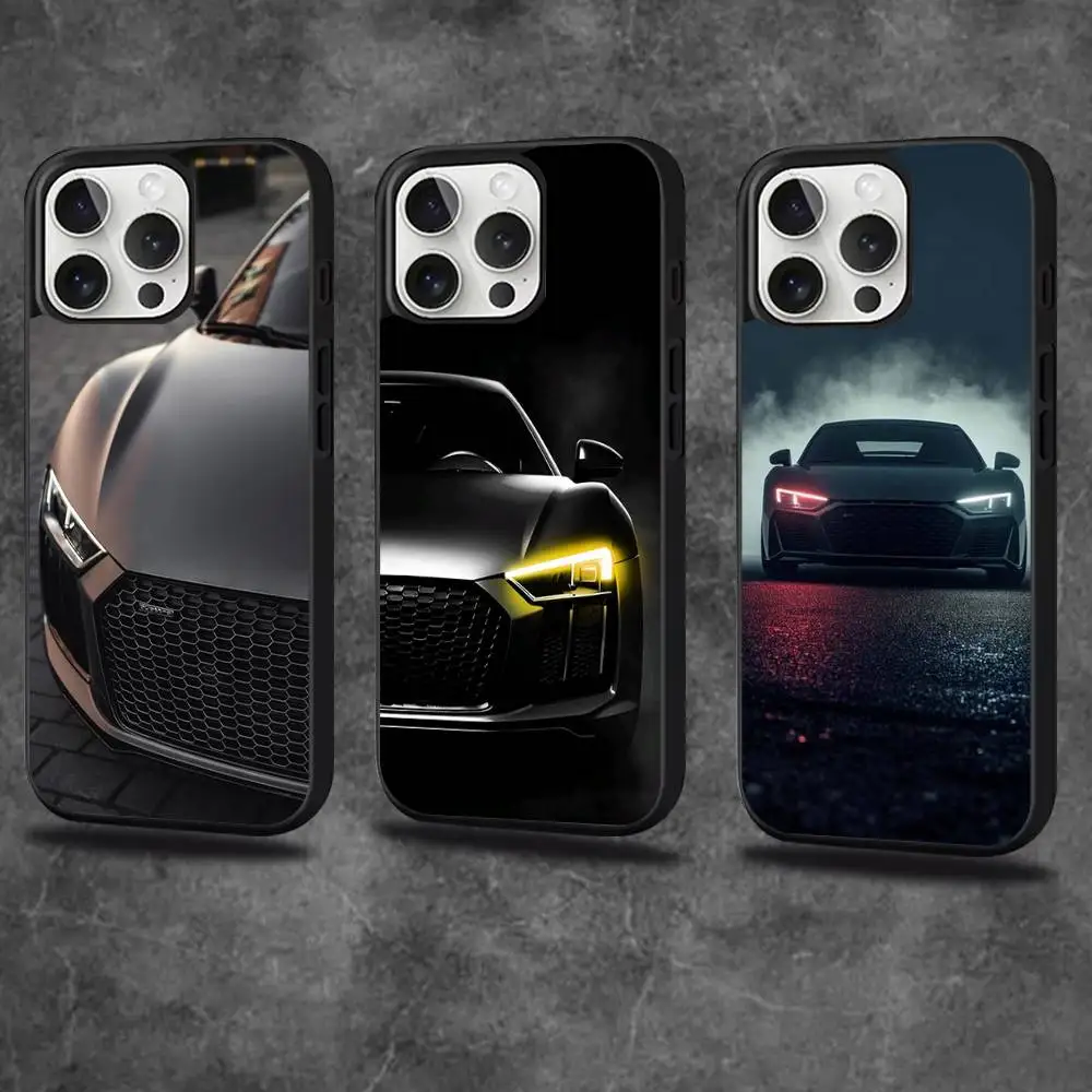 

Sport Cool A-Audi-s Car Phone Case For iPhone 16,15,14,13,12,11,Pro,Max,Plus,Mini,SE4,E Magnetic Magsafe Wireless Charging
