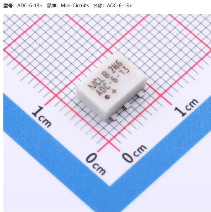 ADC-6-13+ Frequency 200MHz~1.3GHz Coupling coefficient 6.2dB Return loss 22.81dB