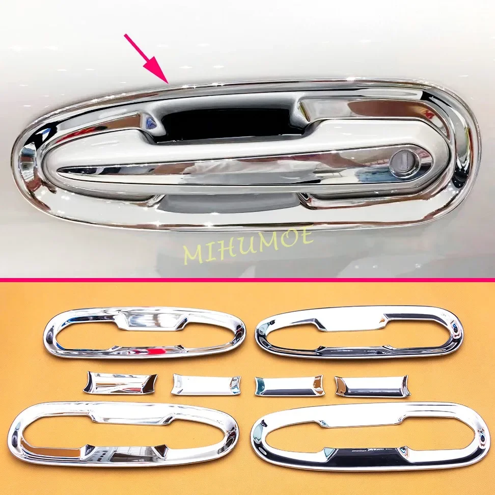 لتويوتا سيينا 2021 2022 2023 2024 2025 كروم مقبض الباب الخارجي المحيطي حامي الزخارف #1