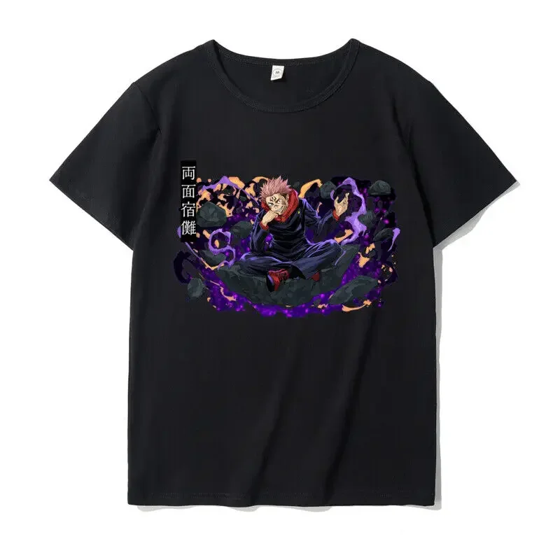 Anime Jujutsu Kaisen Ryomen Sukuna cartoon T-Shirt harajuku short sleeve