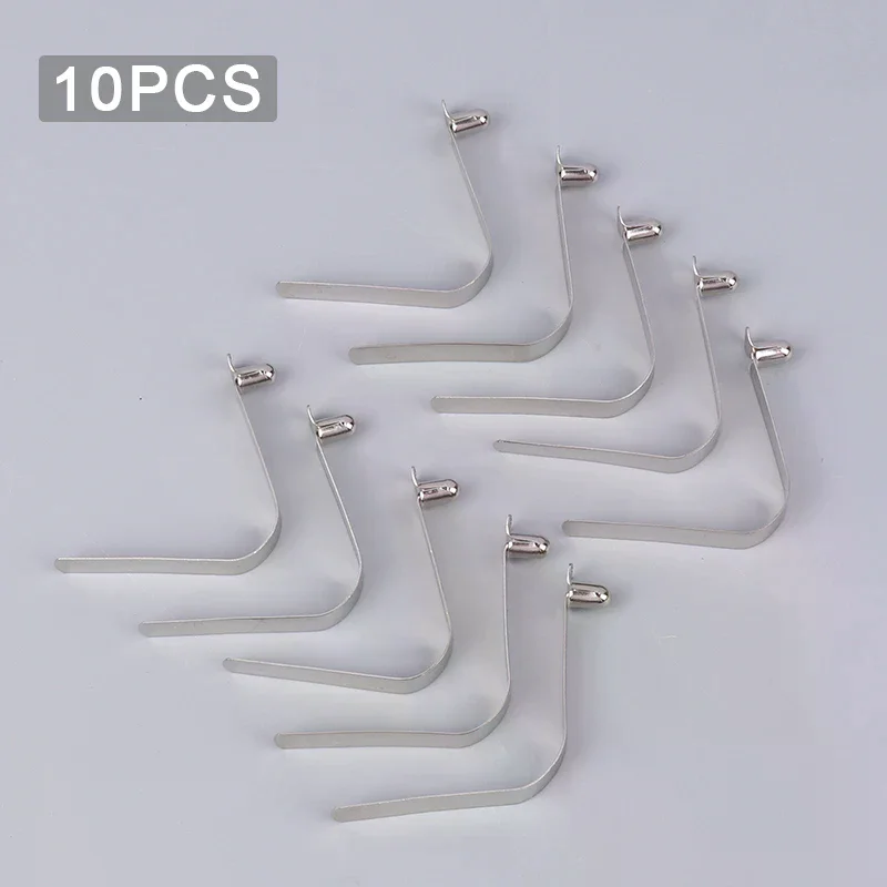 10PCS Pipe Single Button Snap Locking V Type Caravan Steel Kayak Paddle Spring Clip Push Clamp Tent Pole Pin