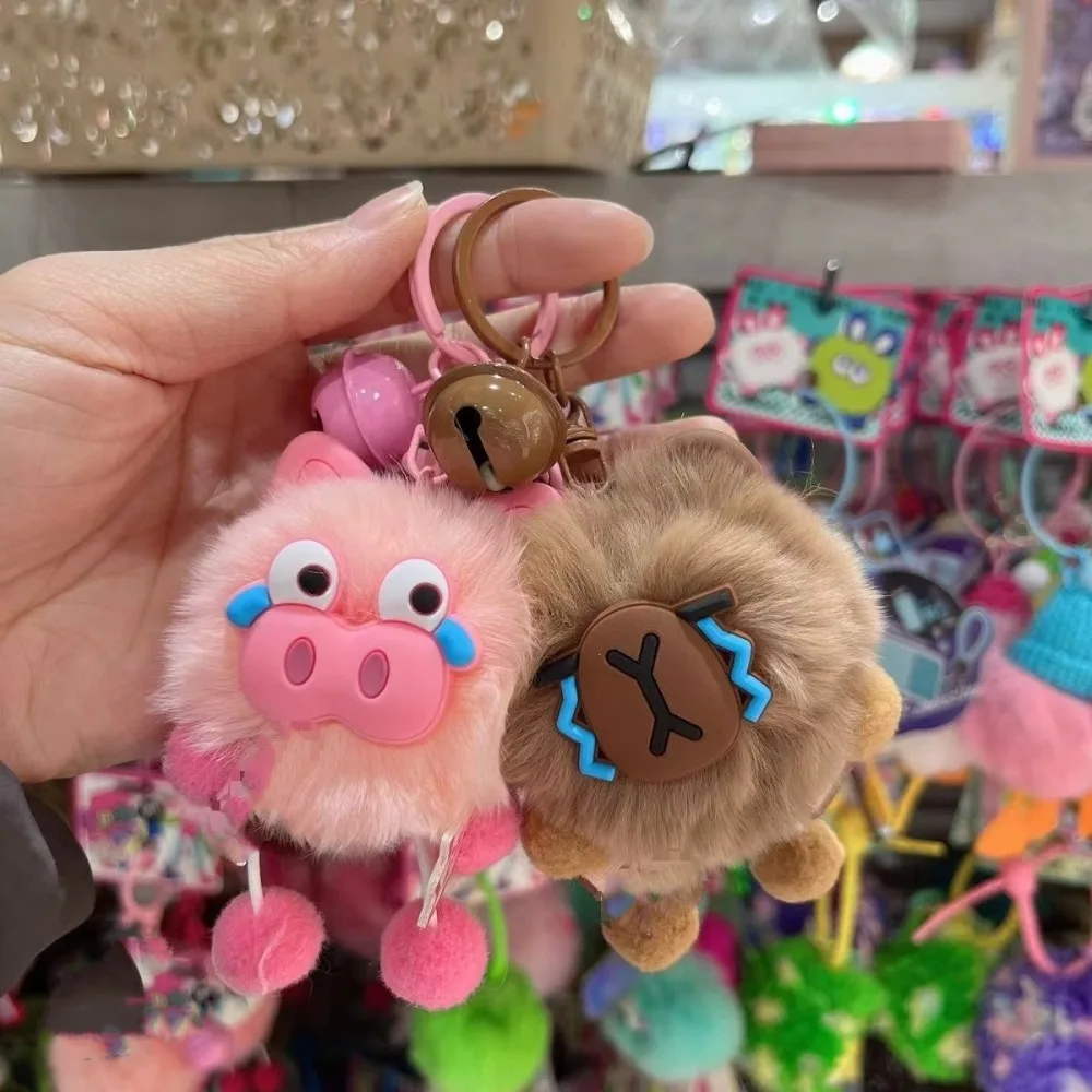 การ์ตูน Capybara Panda หมูพวงกุญแจจี้ตุ๊กตา Plush ของเล่นตุ๊กตา Capybara พวงกุญแจคู่กระเป๋า Charms ตกแต่งเด็กของขวัญ