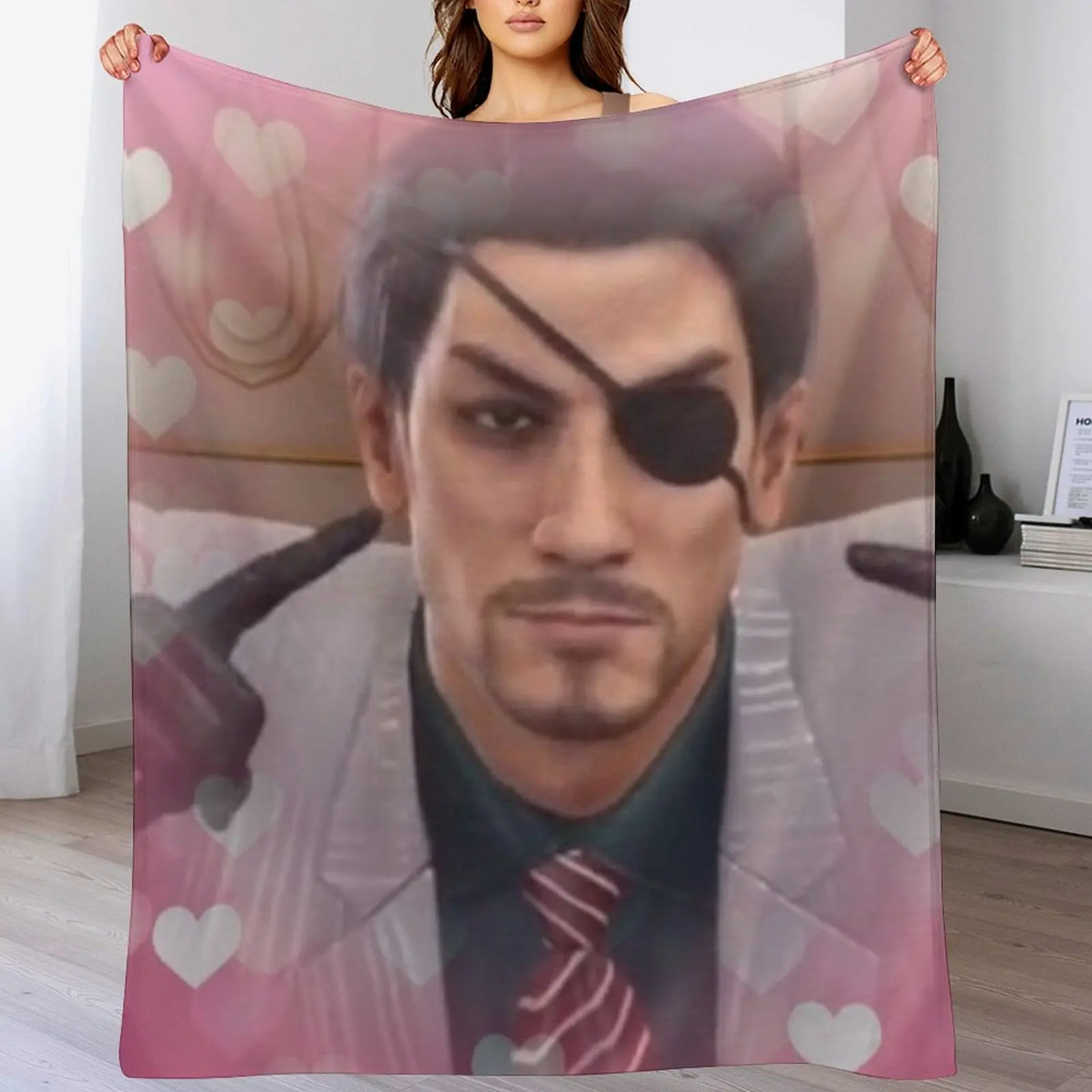 

MajiLove - Goro Majima Yakuza Throw Blanket Personalized Gift Luxury Multi-Purpose Blankets