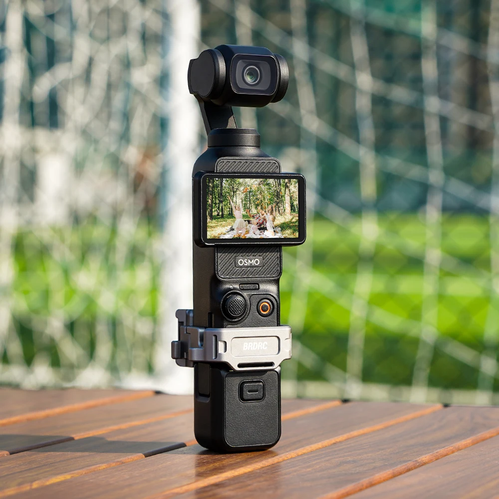 Быстросъемный адаптер расширения для Dji Osmo Pocket с отверстиями для винтов 3 Вт/1/4 дюйма и холодным башмаком, держатель рамки экшн-камеры с ремешком на запястье