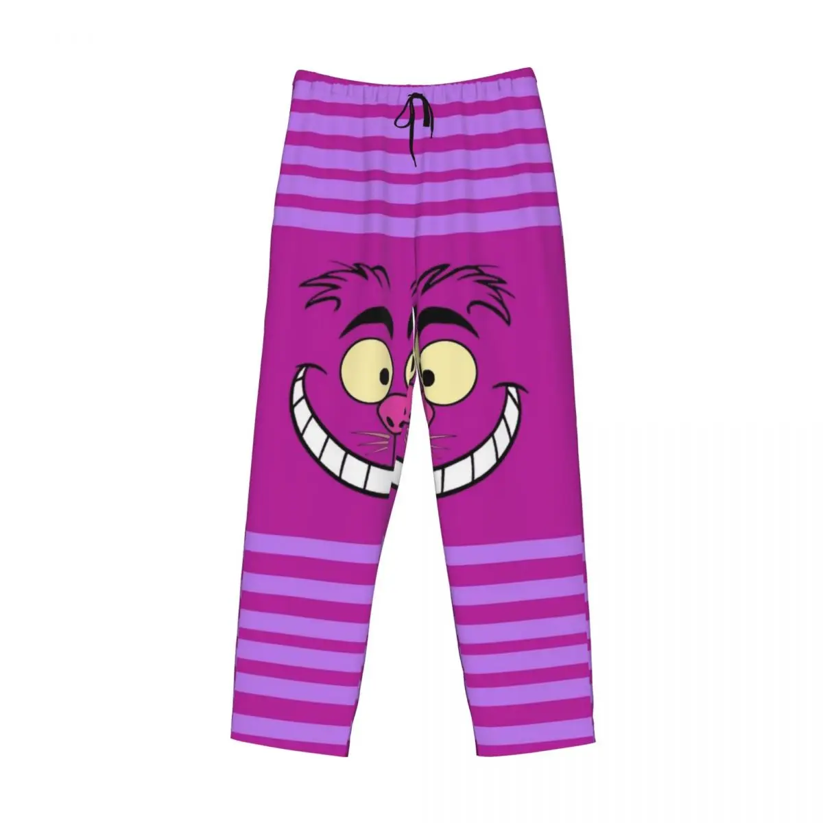 مخصص أليس في بلاد العجائب شيشاير القط بيجامة السراويل الرجال ملابس خاصة صالة النوم قيعان تمتد مع جيوب