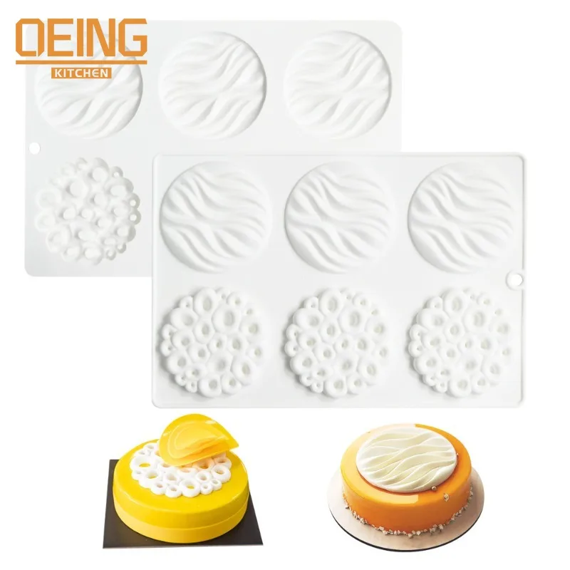 

Round Wave Bubble Pastry Silicone Mold DIY Baking Chocolate Crispy Mousse Dessert Soft Candy Cake Decoration Bakeware Supplies