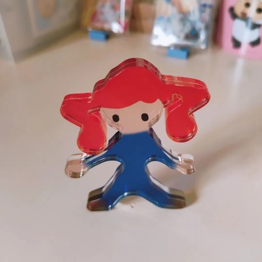 NEW Anime Kasane Teto Cosplay Thickened Acrylic Figure Stand Model Desk Display Decor Standing Desktop Exhibits Birthday Gift