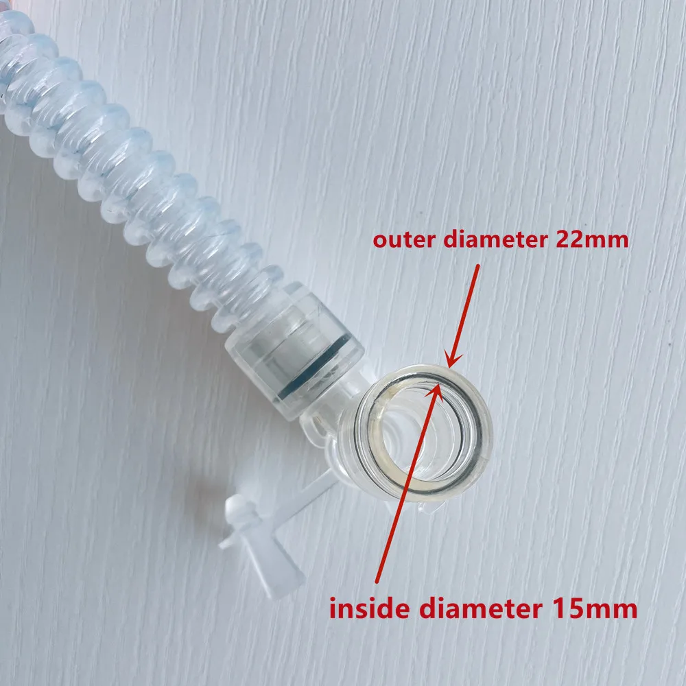 Anesthesia CPAP Breathing Circuit Group Silicone L-shaped Extension Tube Tracheostomy Elbow Circuit Set