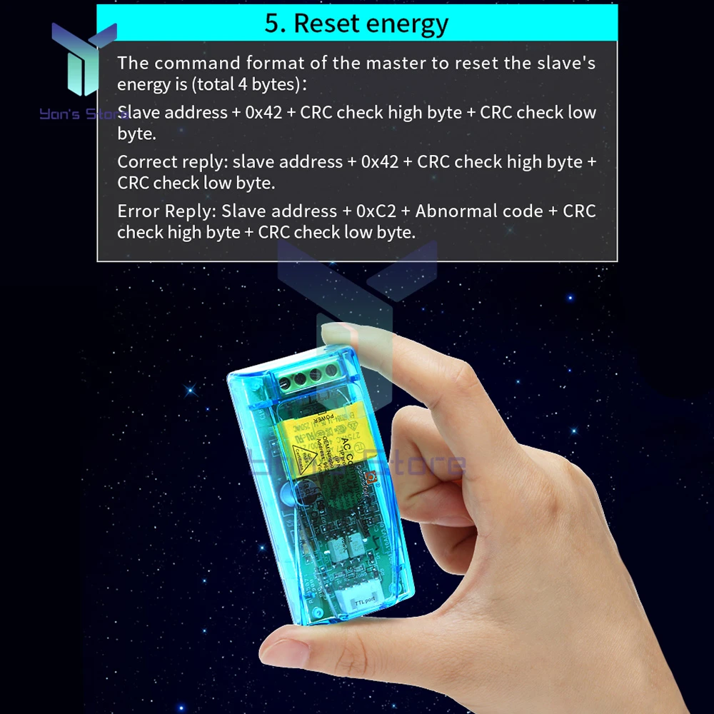 10A/100A AC Voltage Current Test Module AC 80~260V TLL to USB Cable Multi-function Current Voltage Tester Communication Box