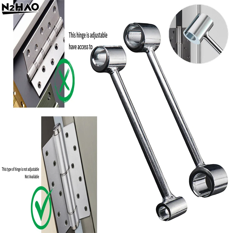 

1/2 шт. сталь 14-25 мм, ручные инструменты для регулировки дверных петель, ключ для регулировки зазоров, инструмент для ремонта дверных петель, регулируемый гаечный ключ, инструмент