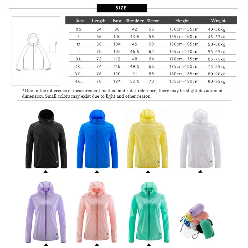 (XS-4XL)Sun Protection Camping Hiking Jacket Women Men Lightweight Outdoor Quick-Dry Skin Windbreaker Breathable Fishing Cloth