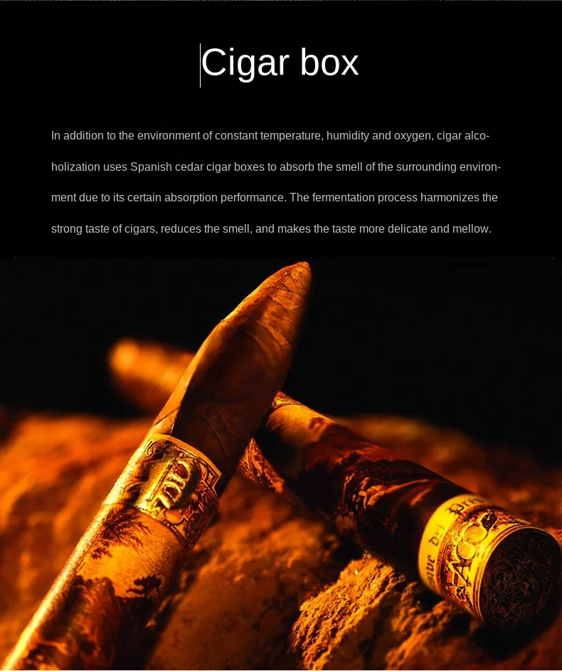 Cigar box red sandalwood cigar gift box display glass cigar moisturizing box