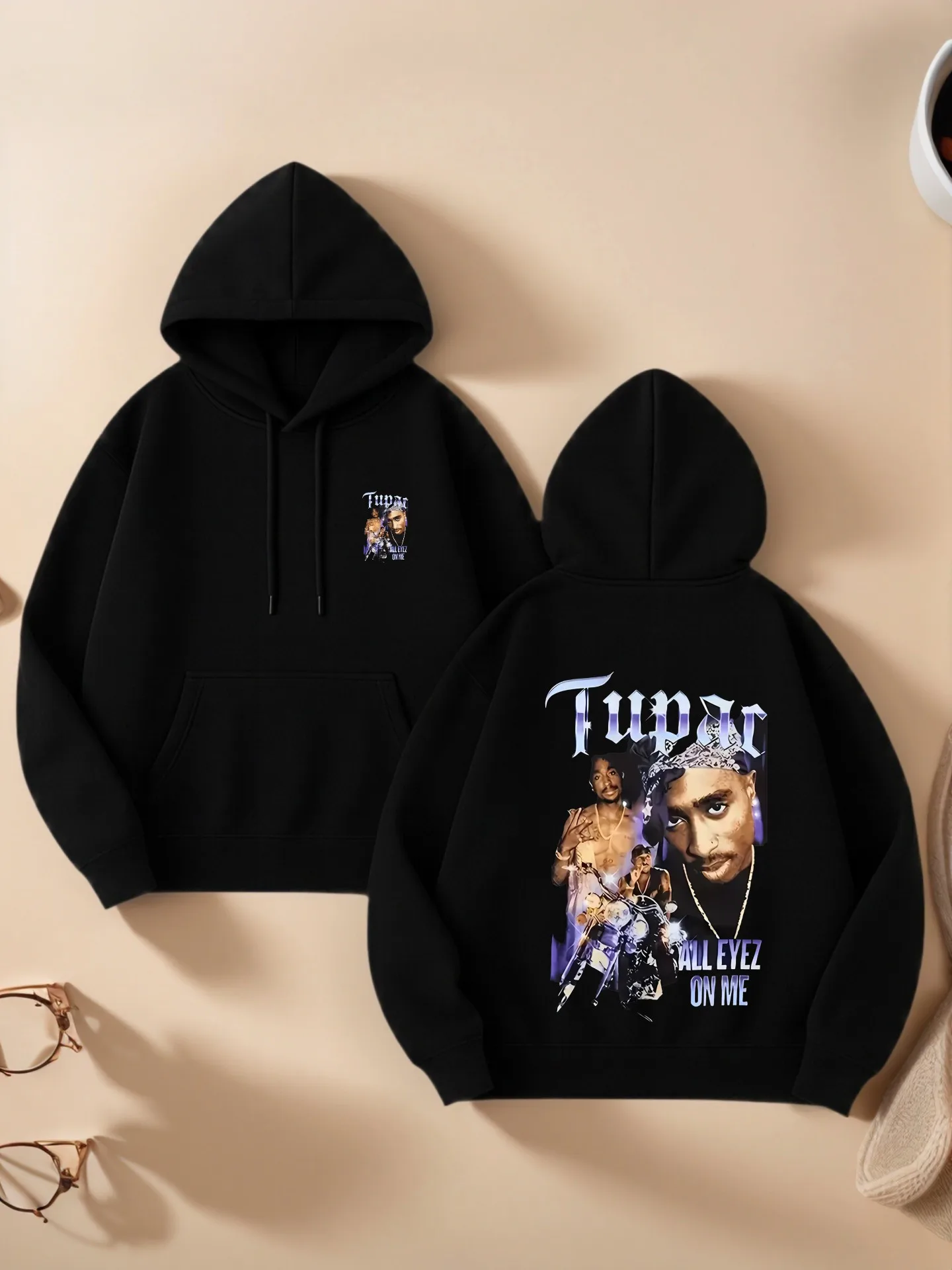 هوديي جرافيك للنساء، طباعة جرافيك عتيقة، طراز Y2K، مزيج من القطن، ملابس يومية غير رسمية، للشباب #1