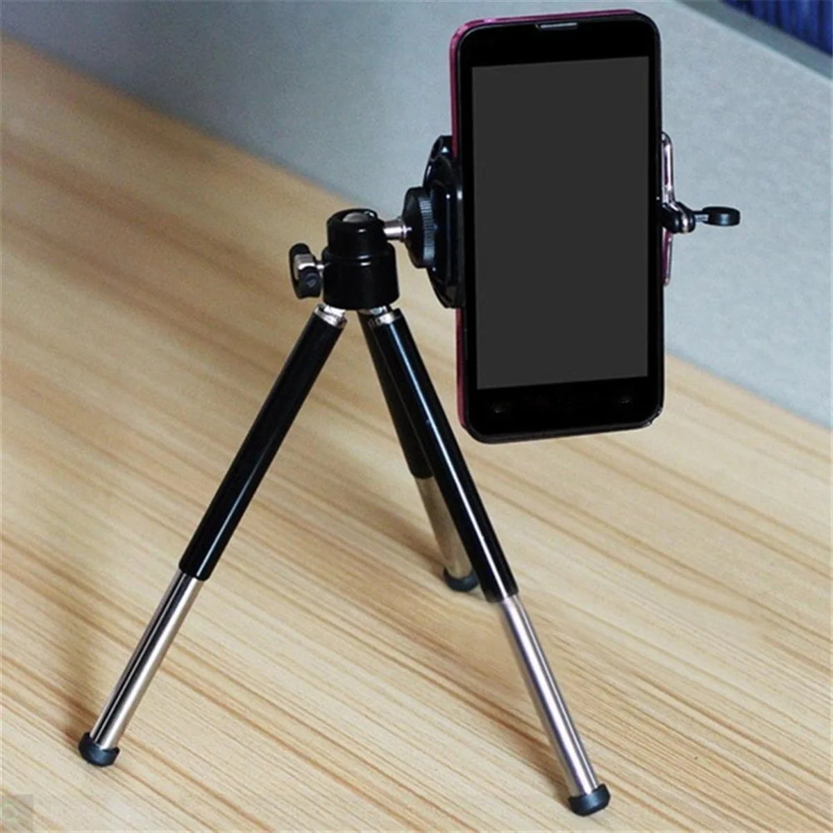 SMIEA Mini Tripod for Phone Tripe for Yg300 Projector Camera Ttripode for iPhone X 8 7 6S for Xiaomi for Samsung(Black)