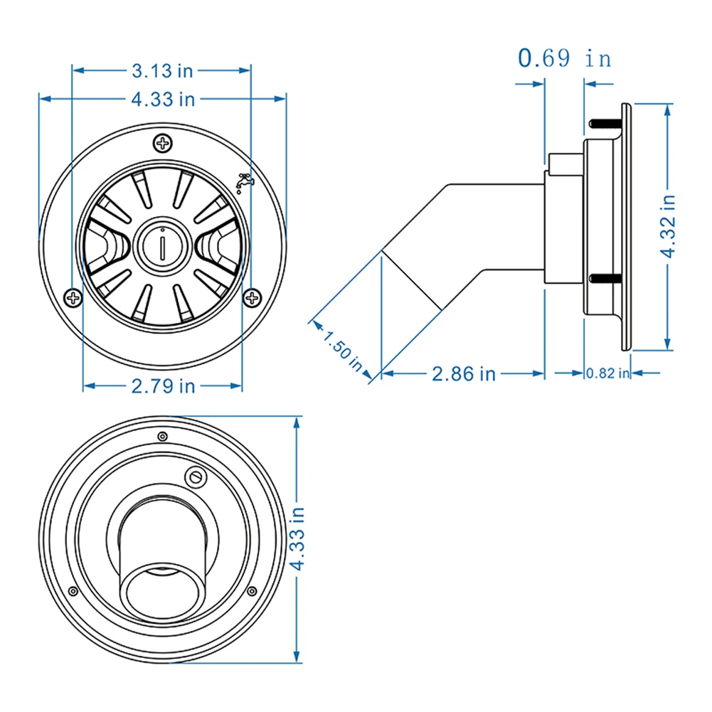 Befolyó Szűrőkészülék lockable Nehézkedés vize Befolyó Fillér dustproof Lakóautó alkatrészek Fillér nyakú Lakóautó Sajka Lakóautó Filmelőzetes Fehérítőszer Cirkuszkocsi kiegészítők