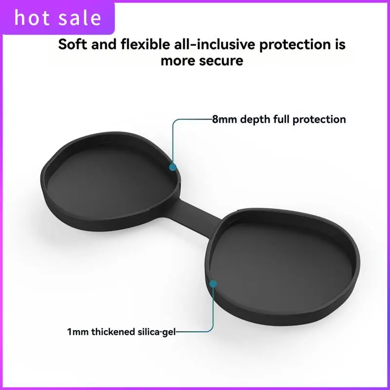 نظارات الواقع الافتراضي غطاء سيليكون سميك خوذة عالية الجودة غطاء عدسة حماية الغبار لـ Metaquest 3S