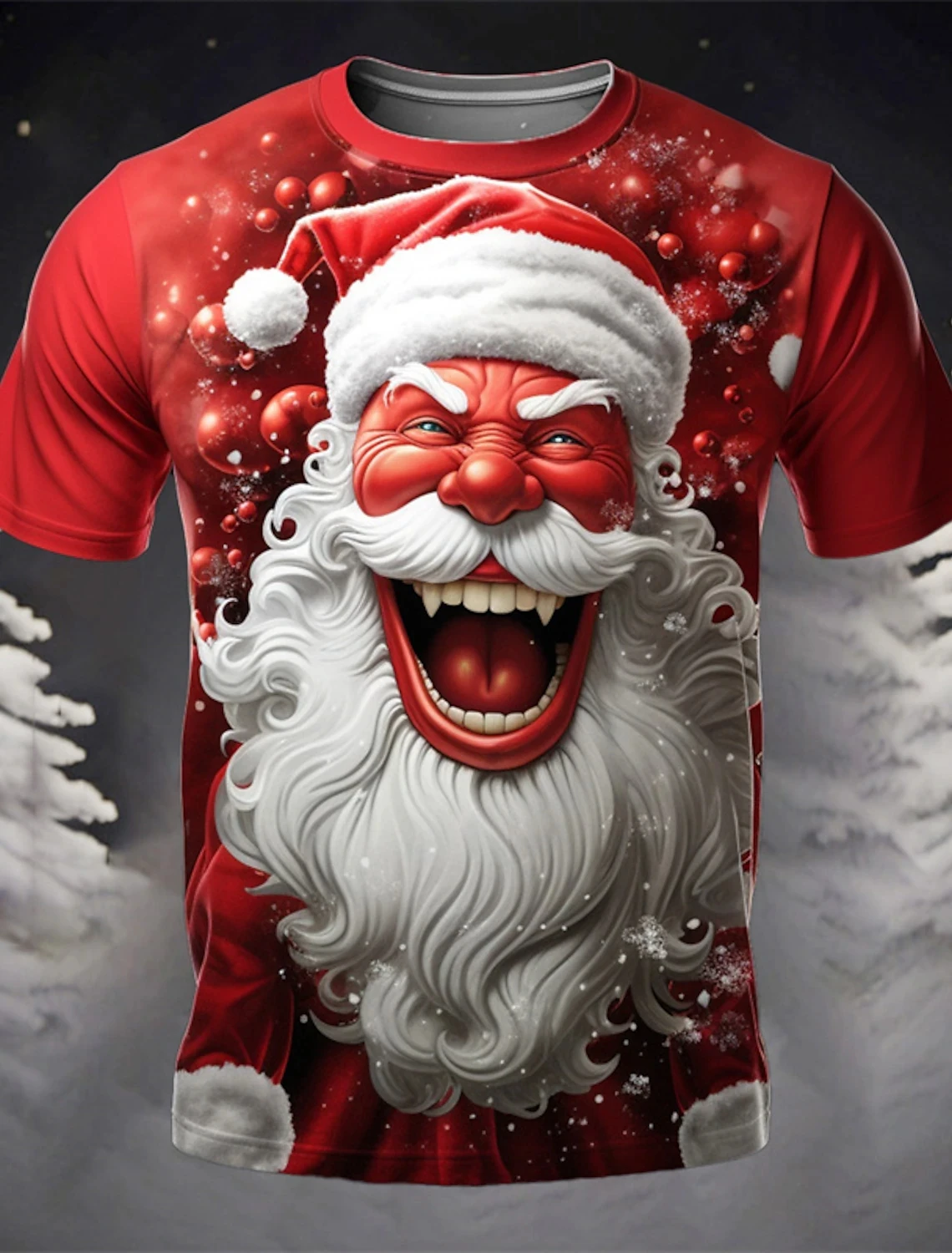 Christmas Holiday Shirt 3D Printed Hot Christmas Short Sleeve Party Men\'s Tops Rave Santa Printed Casual Fashion Menswear