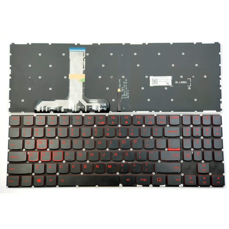 New For Lenovo Legion Y7000P Y7000-2019 Y7000P-1060 Y530 Y545 Y545-PG0 Y530-15ICH Laptop Keyboard US Black With Backlit