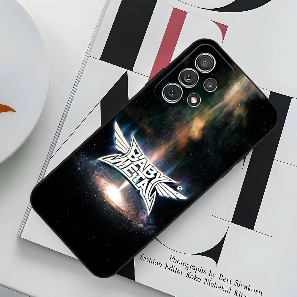 B-BABYMETAL R-Rock Band Phone Case for Sumsung Galaxy S24 S23 S22 S21 S20 A24 A34 N20 M54 A54 A53 Fe Plus Ultra Black Soft Cover