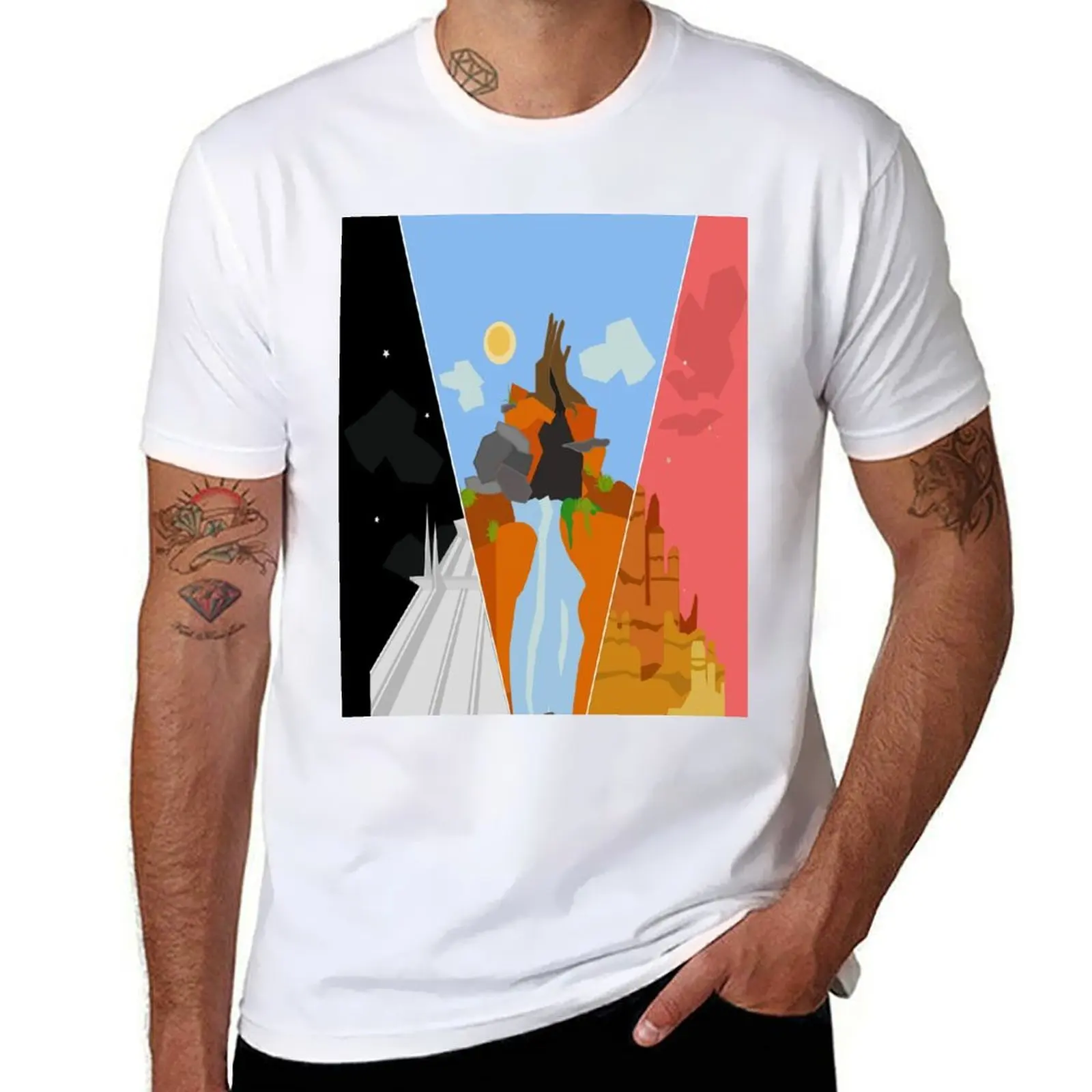 

The Mountains T-Shirt man t shirt luxury man t shirts graphic T-Shirt