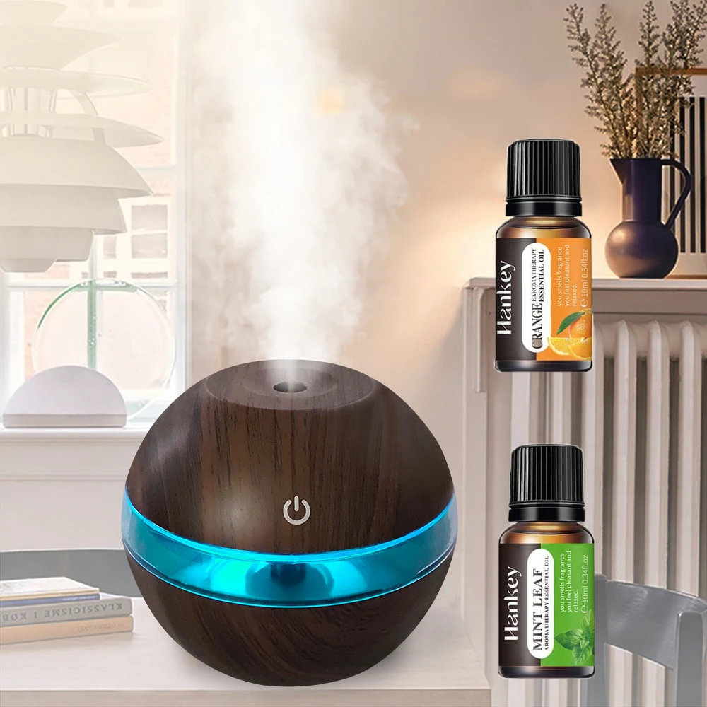 Winter Wellness Essential  Heated Wood Humidifier & Aromatherapy Diffuser with Auto-Off (300ml)