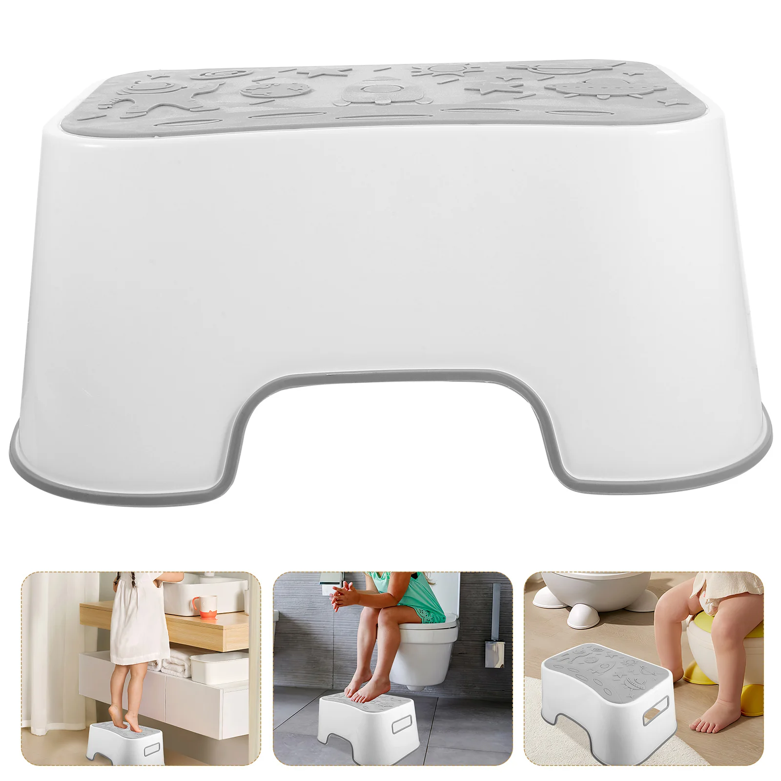 

Toilet Step For Adults Bathroom Stools Plastic Stepping Stool Compact Space Saving Potty Stool For Firm Load Bearing Easy