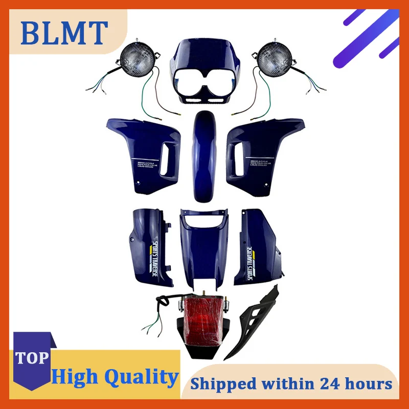 

Sports Traverse Blue New ABS Plastic Fairing Cowl Bodywork With Head Light Taillight Lamps Kit For Honda NX250 NX 250 AX-1 AX1