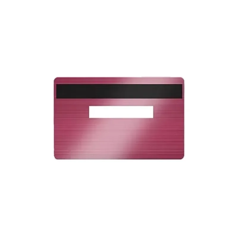 أفضل سعر من المصنع مخصص 4442 و4428 فتحة رقاقة شريط مغناطيسي فيزا بطاقة ائتمان معدنية فارغة مع الباركود
