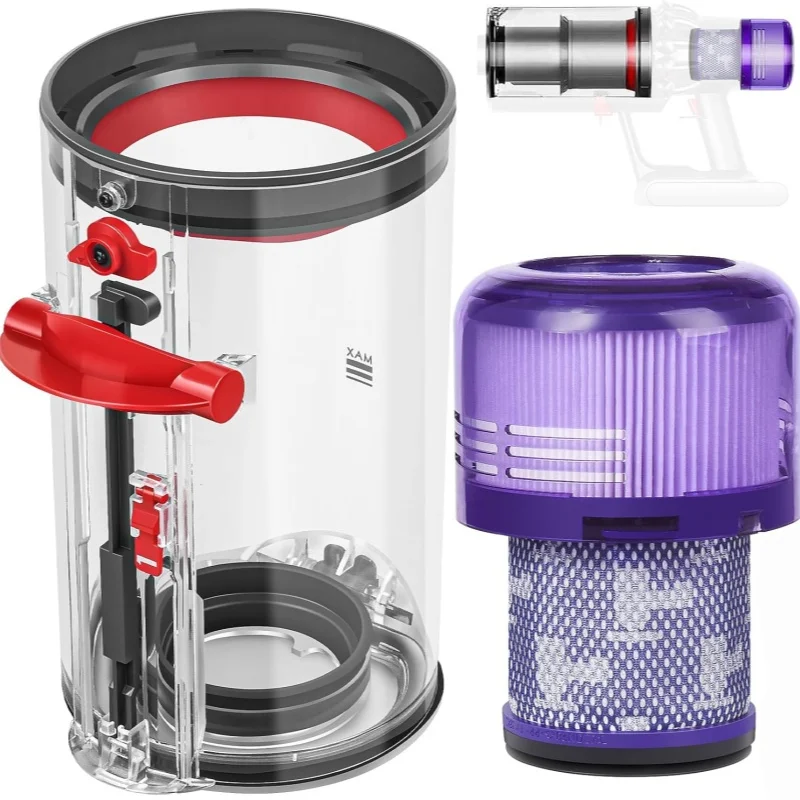

Усовершенствованный контейнер для пыли, совместимый с пылесосами Dyson V11 V15 SV14 SV15 SV22 SV17 SV28, с HEPA-фильтром